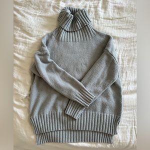 Vintage Turtleneck Grey Sweater